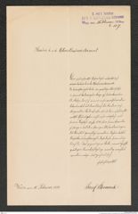 k.k. naturhistorisches Hofmuseum, Intendanzakten 1885-1896 (Hauer), Aktenzahl Z.157/1892, Seite 1